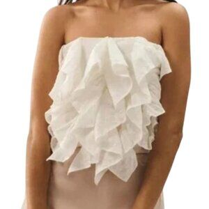 NWT Anthropologie Ruffled Strapless Top – XL